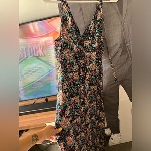 Kachel black floral dress